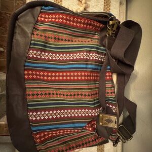 Volatile brand Brown and Multicolor Striped Bag! New!